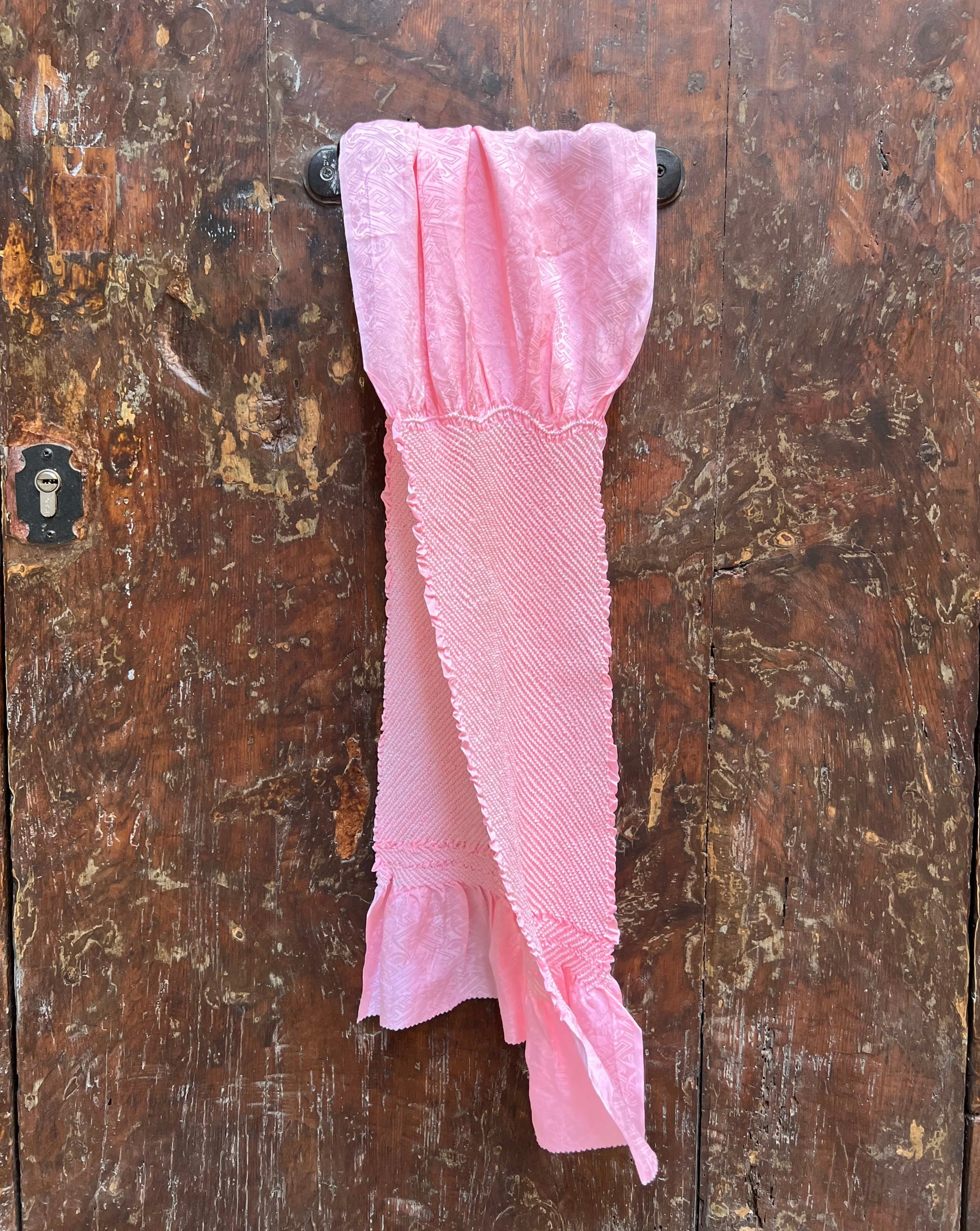 SILK OBIAGE / SCARF・ SAKURA MUJI 桜無地