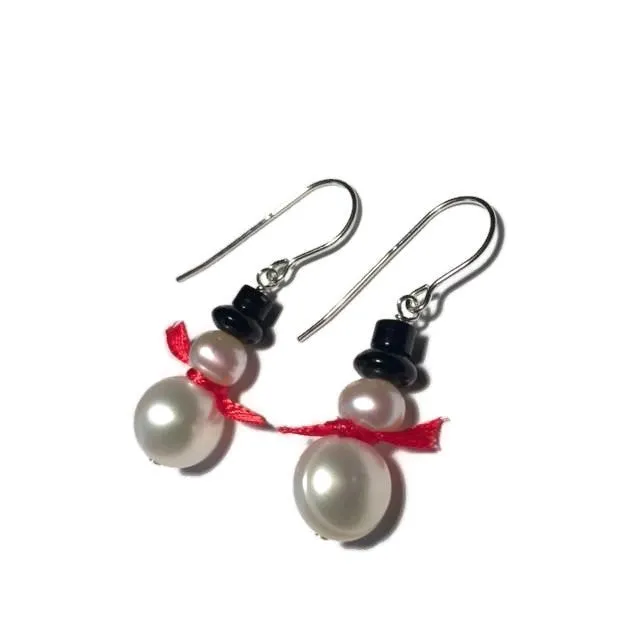 Snowman Earrings