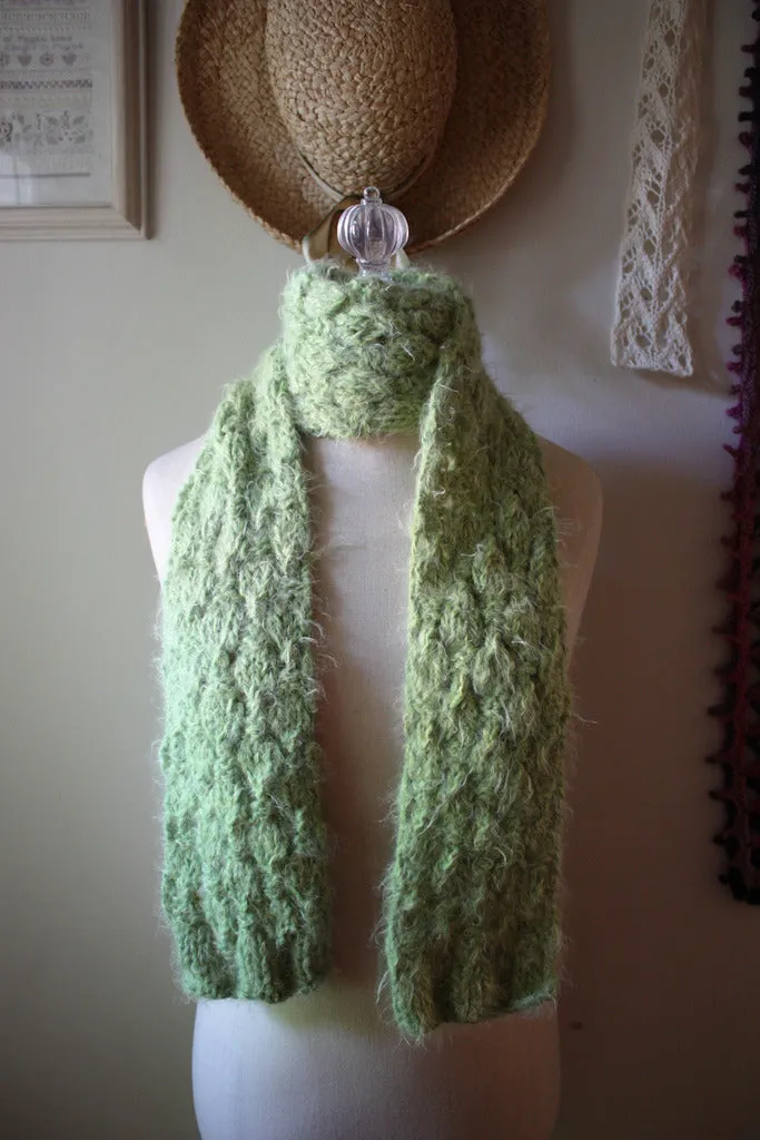 Soft Acorns Scarf Knitting Pattern