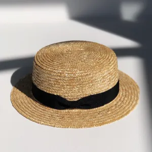 straw boater hat