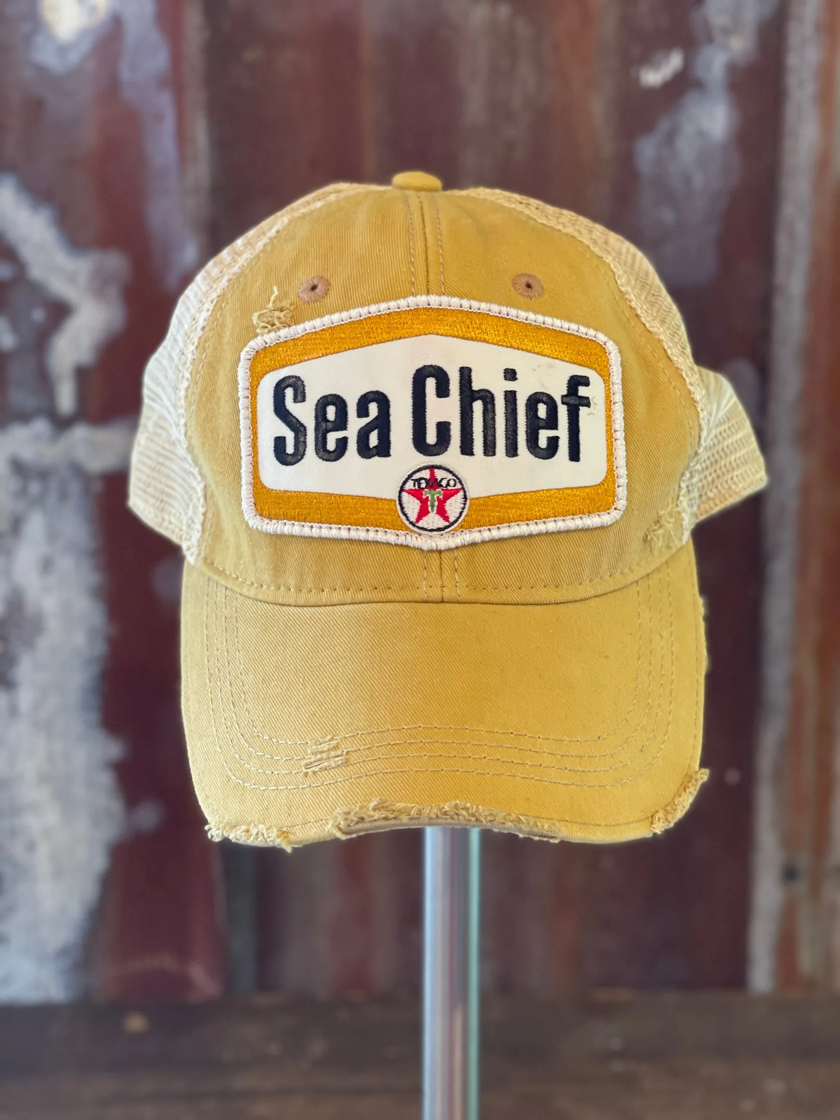 Texaco Sea Chief Hat- Distressed Ginger