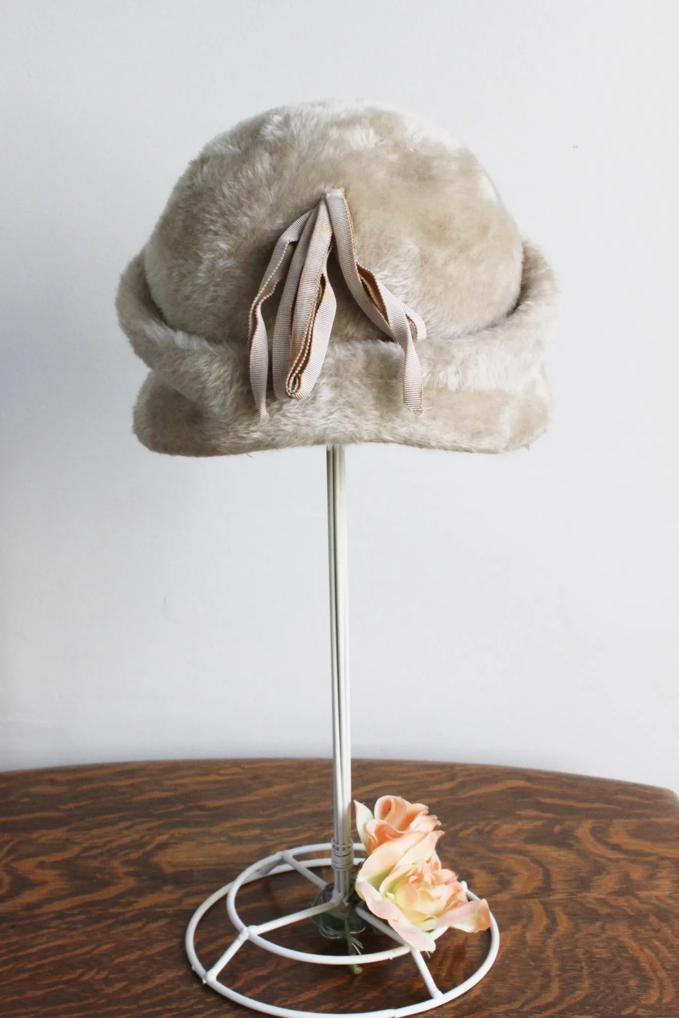 Vintage 1950s Haggartys Faux Fur Tan Women's Vintage Hat