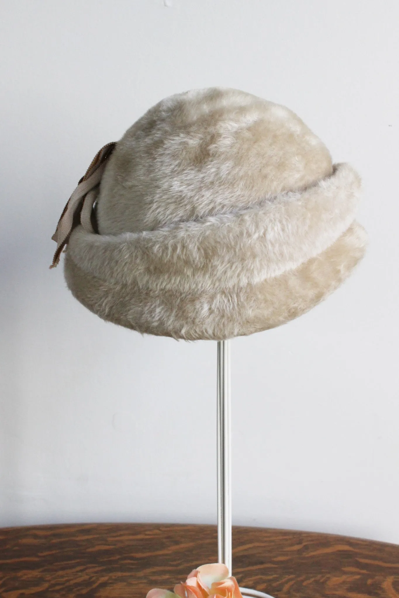 Vintage 1950s Haggartys Faux Fur Tan Women's Vintage Hat