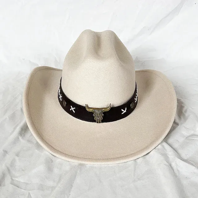 Vintage Shapeable Wide Brim Cowboy Hat