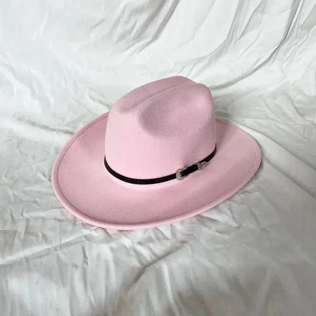 Vintage Shapeable Wide Brim Cowboy Hat