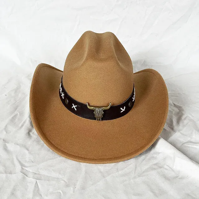 Vintage Shapeable Wide Brim Cowboy Hat