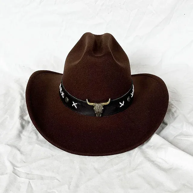 Vintage Shapeable Wide Brim Cowboy Hat