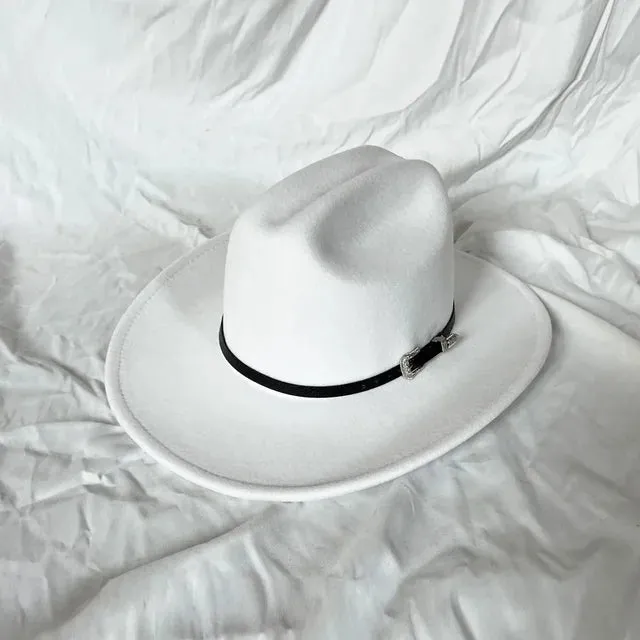 Vintage Shapeable Wide Brim Cowboy Hat