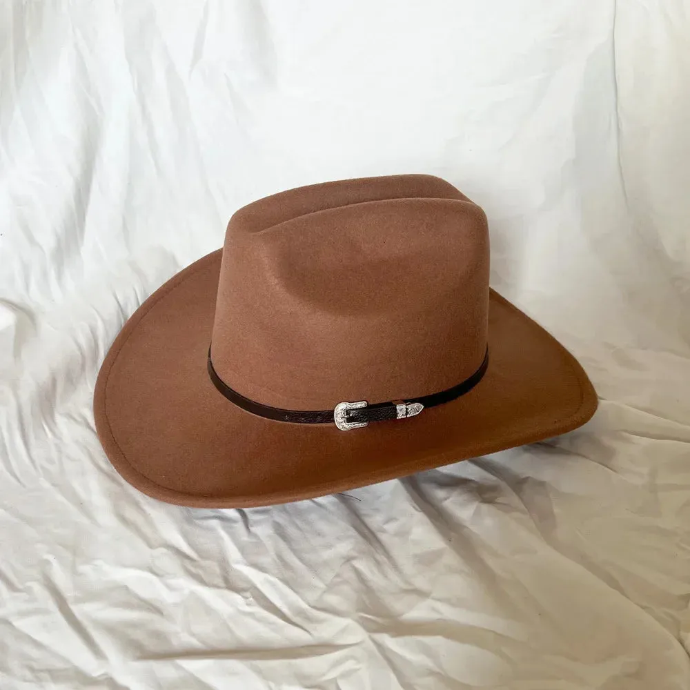 Vintage Shapeable Wide Brim Cowboy Hat