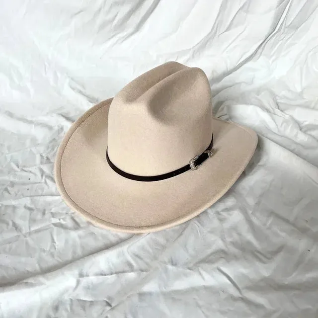 Vintage Shapeable Wide Brim Cowboy Hat