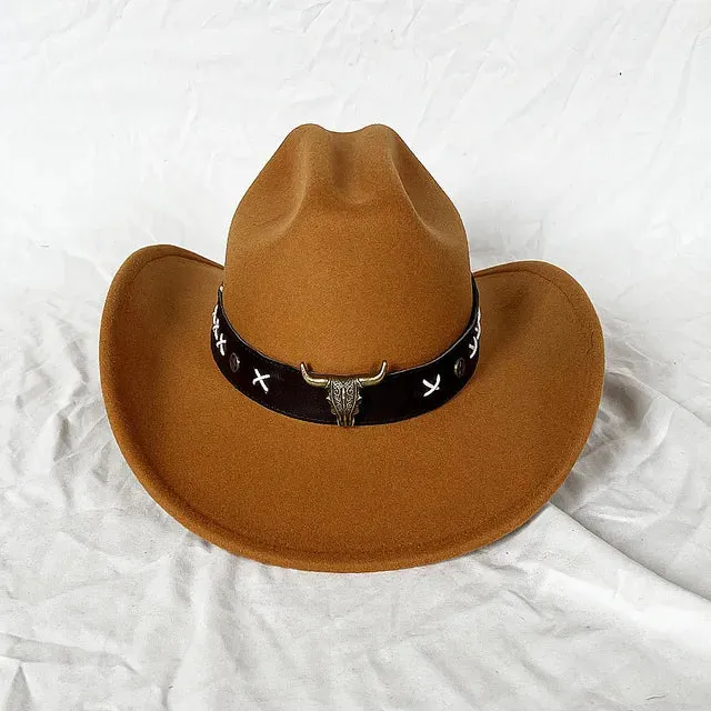 Vintage Shapeable Wide Brim Cowboy Hat