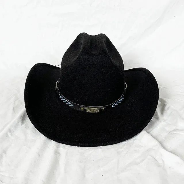 Vintage Shapeable Wide Brim Cowboy Hat