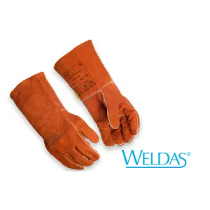 Weldas 10-2101L All Purpose Welding Gloves Select Leather Semi-Lined Red Large