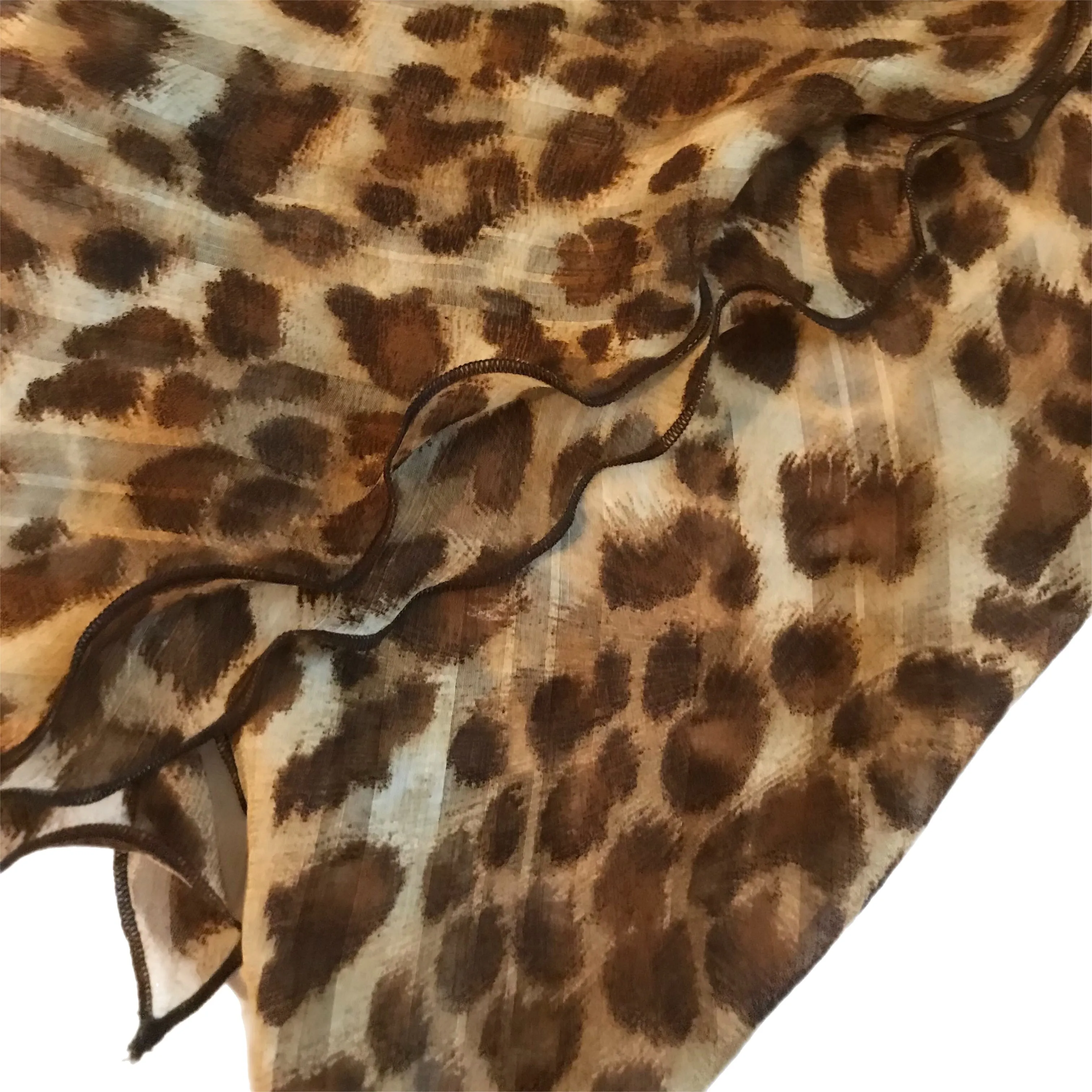 Women's Animal Print Chiffon Headscarf