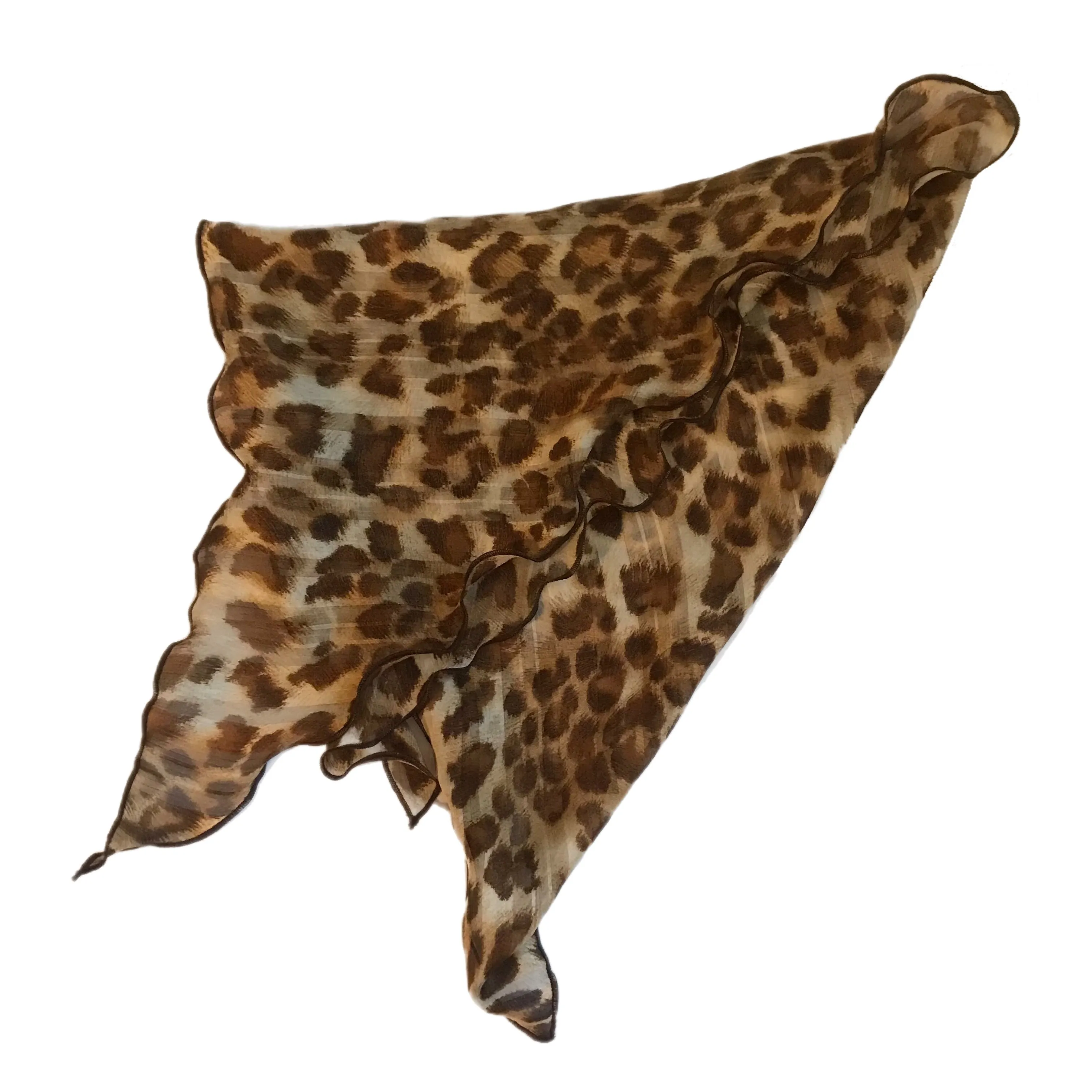 Women's Animal Print Chiffon Headscarf