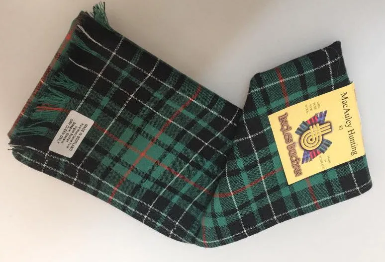 Wool Scarf in MacAulay Hunting Ancient Tartan