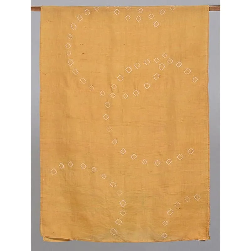 Yellow hand dyed Silk Scarf.